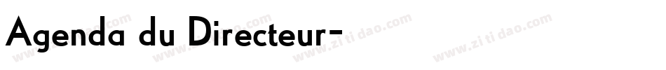 Agenda du Directeur字体转换